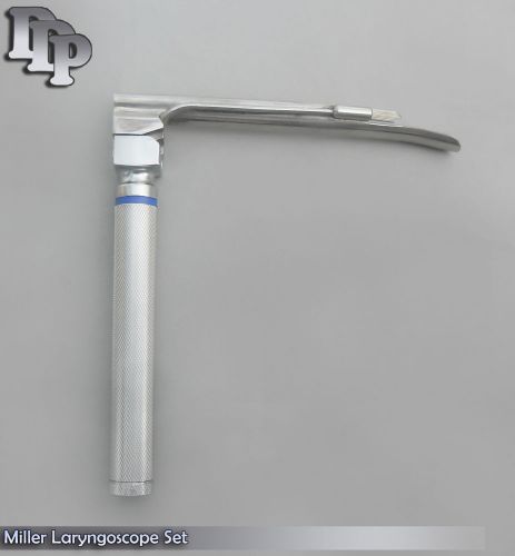 LARYNGOSCOPE SMALL HANDLE AA + MILLER BLADE #2 ENT INTUBATION ANESTHESIA SET