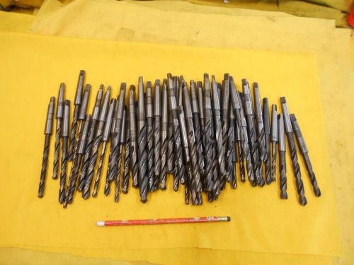 BIG LOT of - 1 MORSE TAPER SHANK DRILL BITS lathe mt mill tool VARIOUS USA MFG