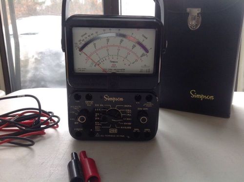 simpson 260 series 8 volt-ohm-milliammeters analog voltage meter