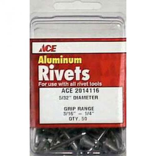 Rivets Al5/32X1/4 50Pk ACE Pop Rivets 2014116A 082901015864