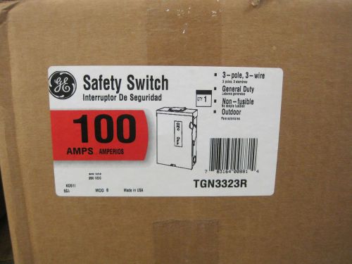 GE 100-amp General Duty Safety Switch TGN3323R