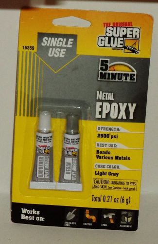 The Original Super Glue Metal Epoky 2 Single Use Tubes Steal Copper Alluminum