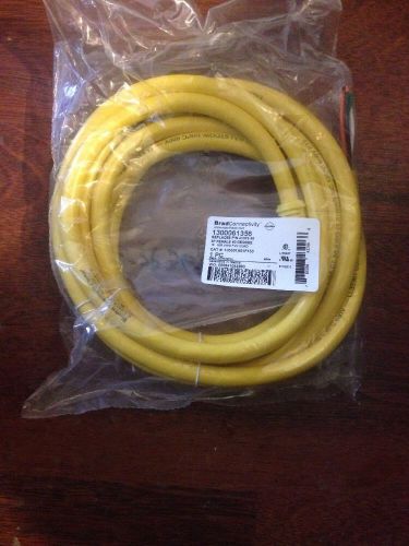 BRAD CONNECTIVITY 1300061365 POLE FEMALE 90 DEGREE 15&#039; 16/5, NEW*