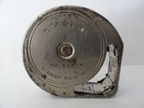 VINTAGE ORIGINAL STANLEY NO. 6386 METAL TAPE MEASURE