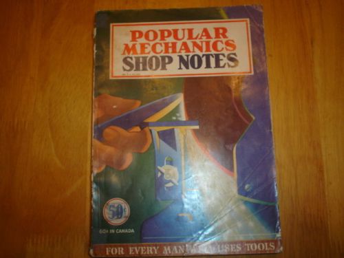 1944 EDITION (No.40) OF POPULAR MECHANICS SHOP NOTES VERY GOOD CONDITION