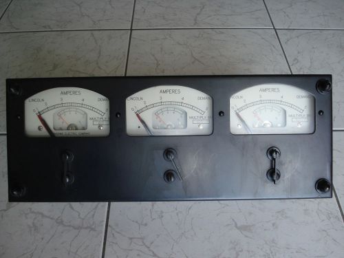 SANGAMO LINCOLN TRIPLE PANEL DEMAND AMP METER