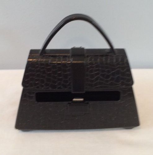 Post It Note Purse Handbag By &#034;Post It&#034; Brand Black EUC