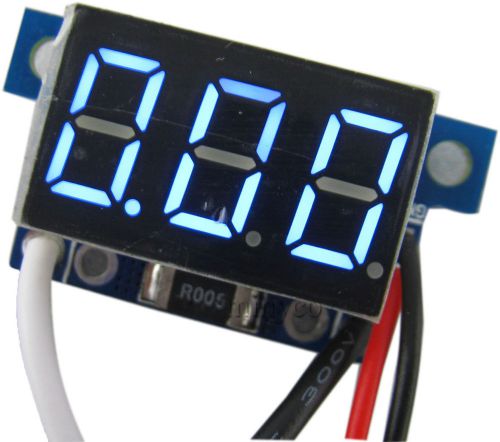 0.1% High-precision 3 digit 0.36&#034; DC0-5A blue digital ammeter DC4-30V powered