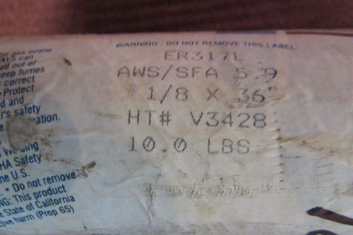 2 lbs. Welding Rod Washington Alloy ER317L 1/8 X 36&#034; AWS/SFA 5.9