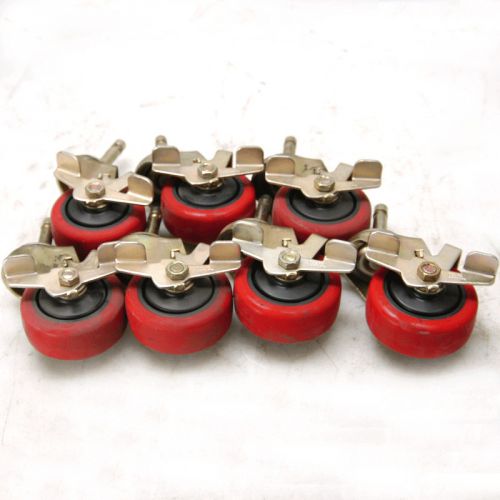 Lot of 7 NEW Faultless Swivel Polyurethane Caster 3&#034; x 1-1/4&#034; Wheels