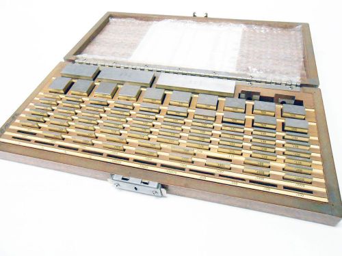 STARRETT WEBBER 81 PIECE RECTANGULAR CROBLOX GAGE SET GRADE 3-2