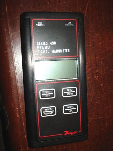 DWYER Digital Manometer 0 to 500 PSI 9 V Battery 490-5 |LV1|