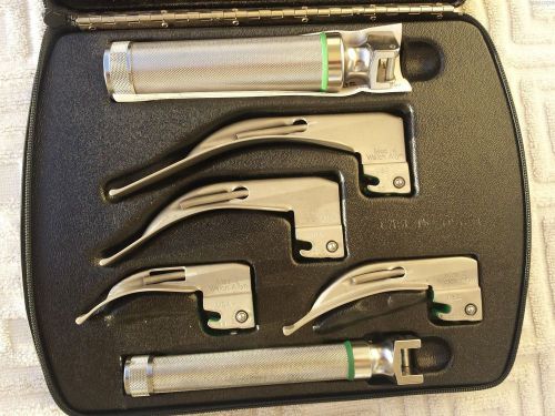 WELCH ALLYN FIBER OPTIC LARYNGOSCOPE BLADES AND HANDLES 60813, 60814