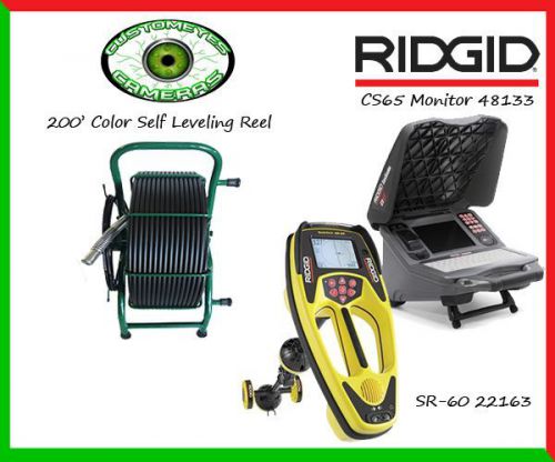 Customeyes 200&#039; sl reel &amp; ridgid 48133 cs65 monitor &amp; ridgid 22163 sr-60 locator for sale