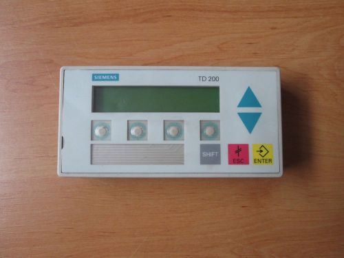 Siemens simatic S7 TD 200 6ES7 272-0AA00-0YA0 Operator panel TD200