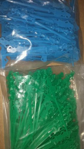 BIG LOT 288 Hula Girl Green &amp; Blue Cocktail Spears  Party Picks Swizzle Tiki Bar