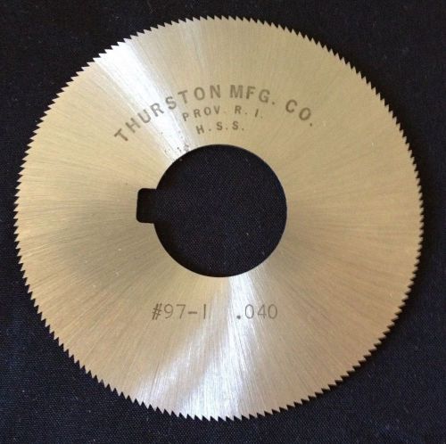 Thurston Jewelry #97-1  3 x 0.040 x 1 HSS Keyway Slitting Slotting Saw