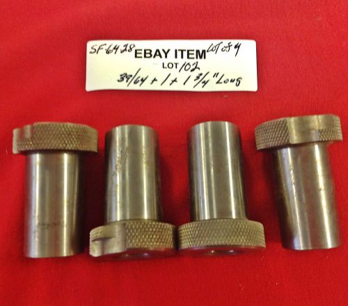 ACME SF-64-28 Slip-Fixed Renewable Drill Bushings 39/64 x 1 x 1-3/4&#034;  Lot of 4