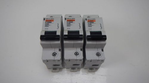 Lot of 3  Merlin Gerin multi9 Circuit Breaker C120H  125amp