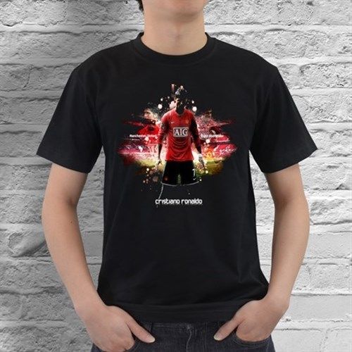 New cristiano ronaldo mens black t-shirt size s, m, l, xl, xxl, xxxl for sale