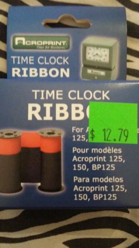 ACROPRINT 125 &amp; 150 TIME RECORDER CLOCK RIBBON FREE S&amp;H