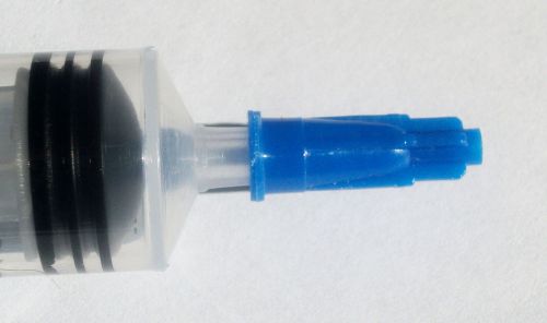 50 BLUE (USA Ships Today!) Luer-Lok Luer-Slip Dispensing Syringe Cap Tip vape