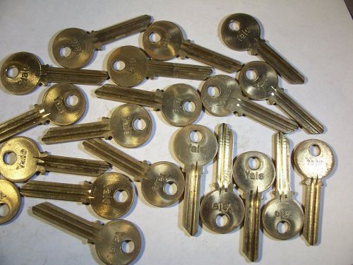 19  OLD   VINTAGE  ORG  YALE   TB   6 PIN   KEYS   UNCUT    LOCKSMITH