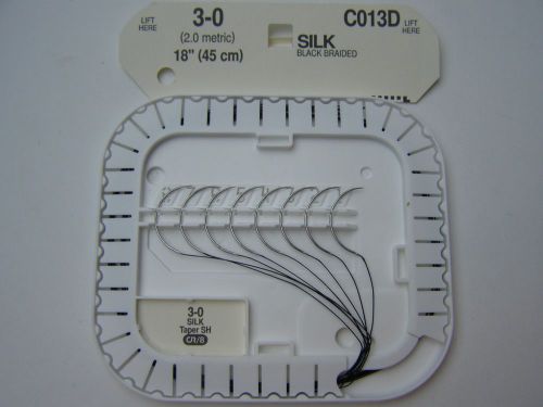 8 Veterinary Suture Needles 3-0Martin&#039;s Uterine 1/2 Circle Taper Sharp 45cm USA