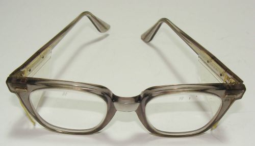 NOS VINTAGE NORTON USA 5 3/4 SAFETY GLASSES W/ SIDE SHIELDS