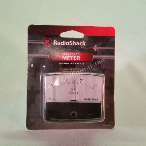 RadioShack Panel Meter 0-15VDC