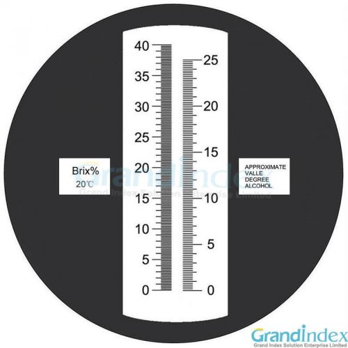 Prhw-25brixatc refractometer for grape wine 0-25% alcohol &amp; 0-40% brix promotion for sale