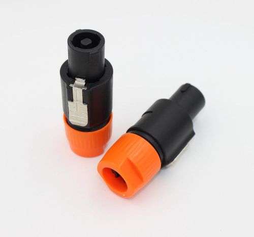 4-POLE PRO AUDIO LOUDSPEAKER CONNECTORS NL4FX Orange x1pcs