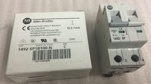 Allen Bradley Circuit Breaker 10A, 1492-SP1B100-N, 1492SP1B100N,  #1219L