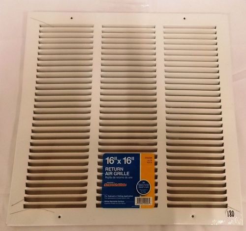 TRUEAIRE 16 in. x 16 in. White Return Air Grille