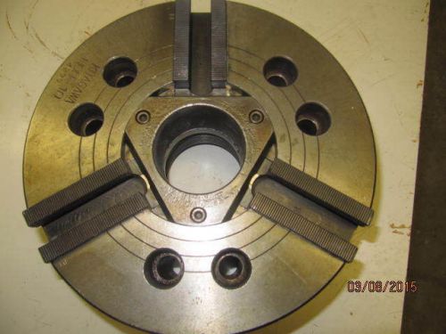 KITAGAWA 10&#034;  3 JAWS POWER LATHE CHUCK WITH A1-8 HOB-10  2.5&#034; OPENING