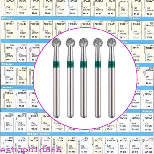 50 pcs dental diamond burs flat-end tapered medium fg 1.6mm high handpiece ce for sale