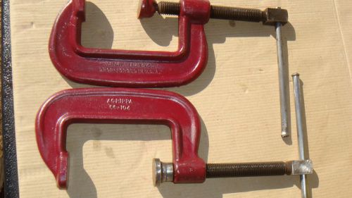 VTG. J.H. WILLIAMS 4&#034; C-CLAMPS NO. 104