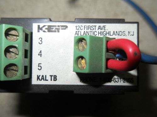 (T3-2) 1 LOT OF 2 USED KEP KALTB TERMINAL BLOCKS