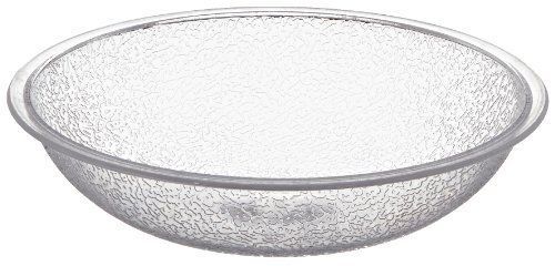 Carlisle 720607 Polycarbonate Round Pebbled Salad Bowl  0.60 qt Capacity  6-3/4&#034;