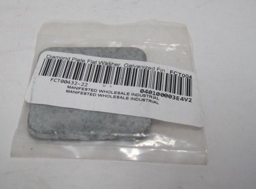 Small Parts Diamond Plate Galvanized Finish Flat Washer  1&#034; Hole Z8962D NIB