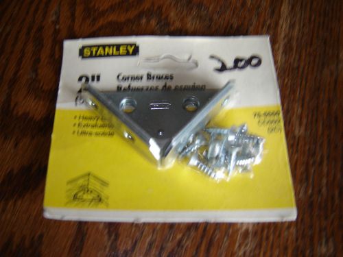 Corner Braces 2&#034; STANLEY Hardware New Old Stock  #75-5550