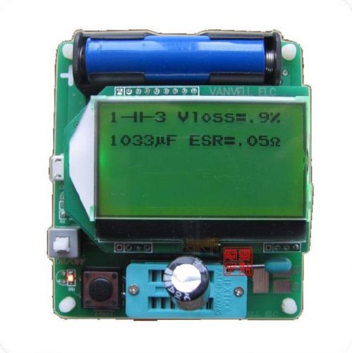 New Graphics Display M328 12864 Capacitor ESR Meter Tester LCR Resistor SCR MOS