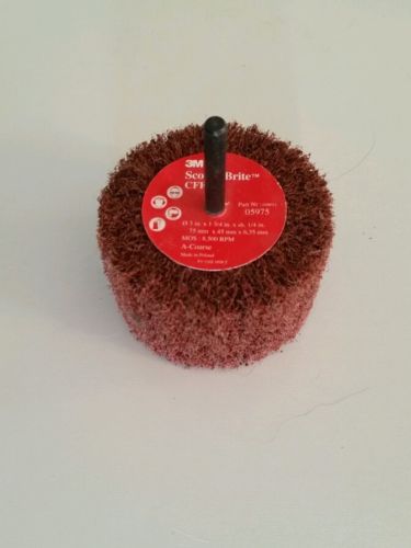 3M Scotch-Brite Flap Brush Coarse 3&#034; x 1-3/4&#034; x 1/4&#034; Shaft CFFB-S 05975