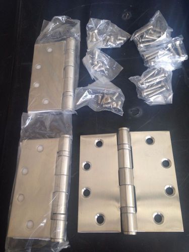 FULL MORTISE BALL BEARING HINGES BB31 4.5 X 4.5 SATIN CHROME