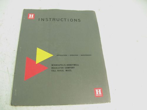 MINNEAPOLIS HONEYWELL INSTRUCTION MANUAL MV/I TRANSMITTER