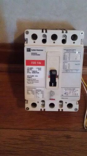 Cutler hammer fdb3125 125amp 600vac 3pole breaker with shunt trip **new** for sale