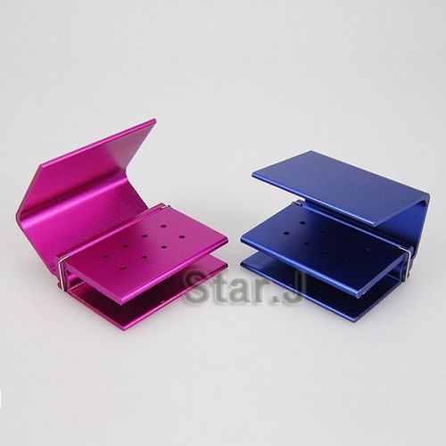 2 pcs New Dental Lab FG High Speed Bur Holder Blocks Disinfection Box Autoclave