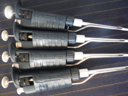 Gilson Pipette  Pipetman P100, 10-100uL Lot of Four