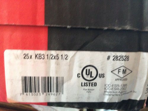 Box of 25 HILTI KB3    1/2&#034; X 5-1/2&#034; LT UL Listed CONCRETE ANCHORS 282528