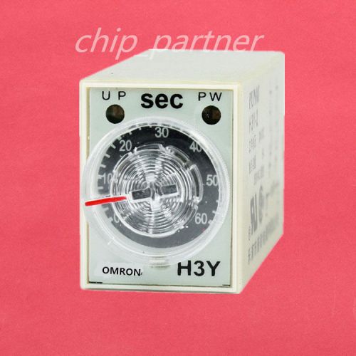 Dc 24v delay timer time relay 0-60 second h3y-2 24vdc for sale